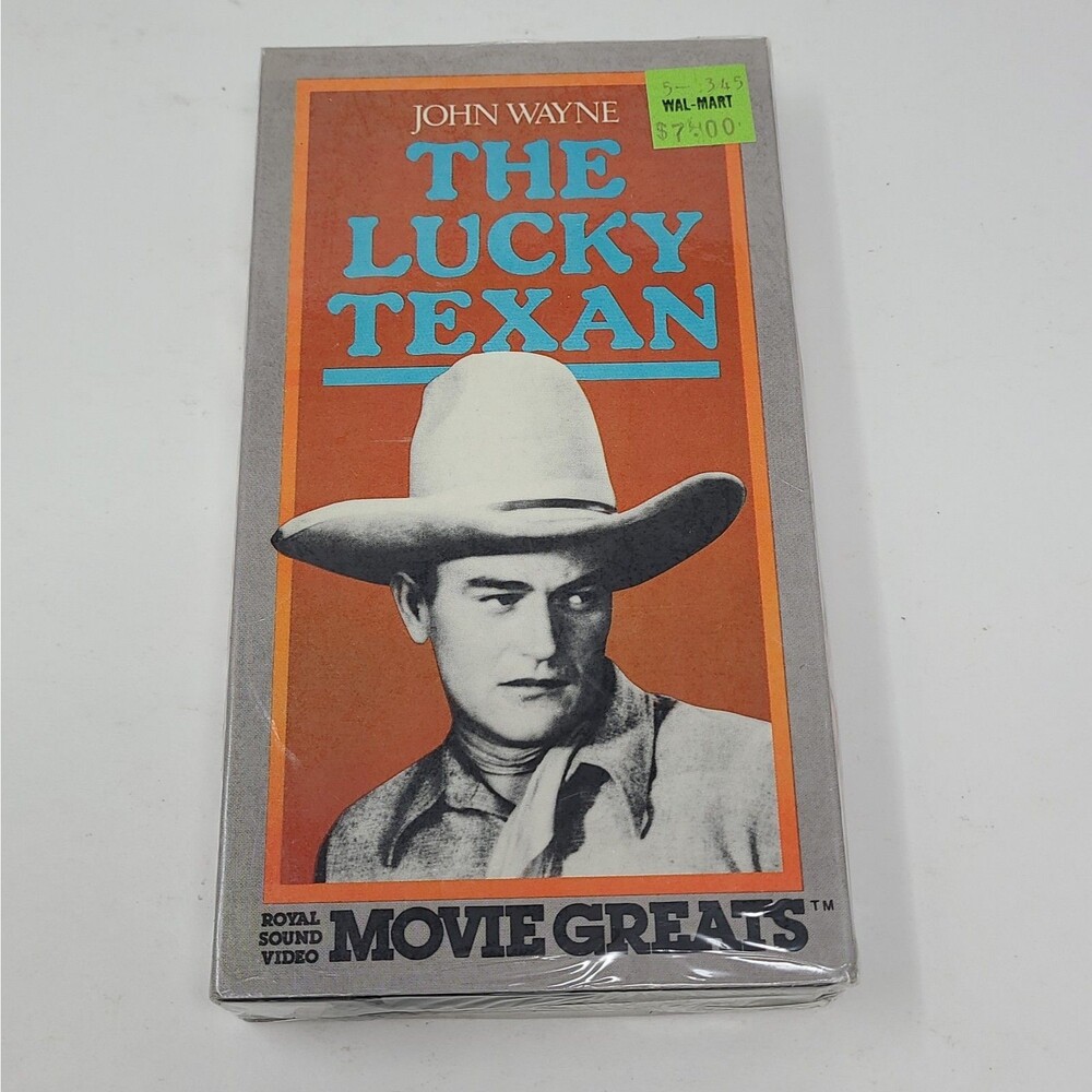 The Lucky Texan John Wayne RSVP Movie Greats! VHS Sealed